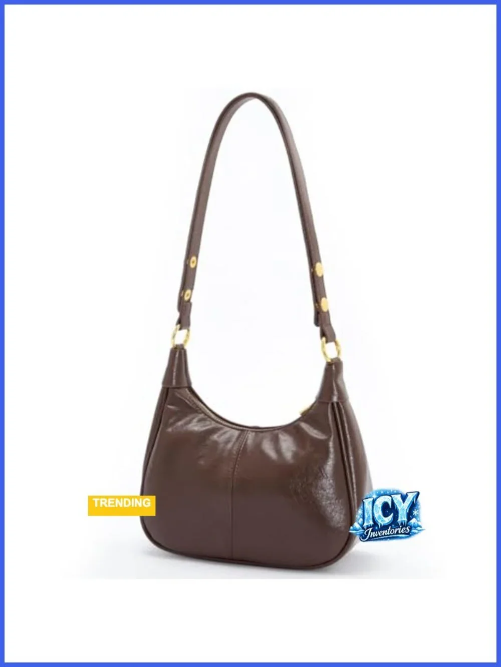 Small Hobo Purse for Women, Cute Retro Crescent Shoulder Bag with Zipper, Soft